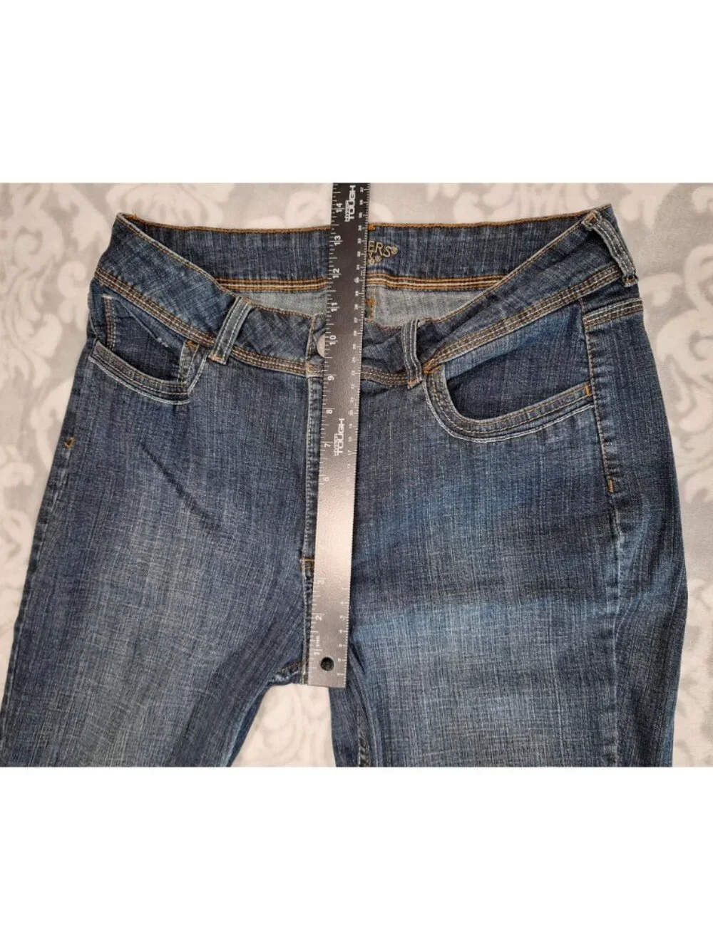EUC Riders By Lee Womens Dark Blue Denim Bootcut Jeans/Sz. 14* - Picture 4 of 6